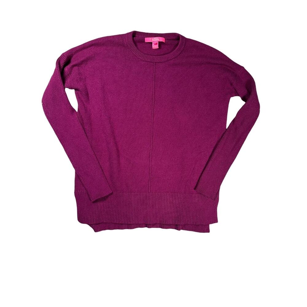 Lilly Pulitzer Long Sleeve Sweater Womens Size Small Purple Crewneck Pullover